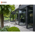Aluminium glazen patio Buiten Bifold deuren Dubbele beglazing Bi Folding Door For Store
