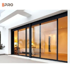 ISO9001 geluiddichte zakdeuren Aluminium interieur schuifglas terrasdeuren met scherm