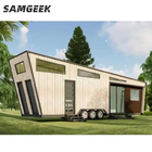 De Aanhangwagen Modulaire Container van het sta-caravan Moderne Uiterst kleine Prefabhuis