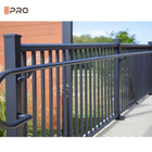 Moderne aanpassing Aluminium Slat hek Zwart Balustrades Handrails