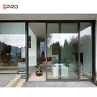 6063 Aluminium schuifdeuren voor patio Moderne poort Garderobe Schuifglas Schuif Franse deuren systeem