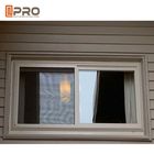 De zwarte van het de Orkaaneffect van de Aluminiumvervaardiging Glijdende Veilige Vensters voor Huis beschermen aluminiummaterialen die venster glijden