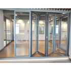 Van de Vouwenschuifdeuren van aluminium de Buitenbi Certificatie die van het Glasdeuren ISO Vouwbare glijdende terrasdeuren vouwen