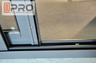 Moderne het Huisvensters van het aluminiumkader, 5 + 9 + 5mm het Glasvenster van het Diktealuminium binnenlands het glijden vensterdrievoud