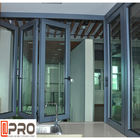 Donker Grey Contemporary Aluminium Windows, Bi van het de Keukenvenster van Ventilatiebifold vouwde de vouwendeur van bi van de schuifdeurdouche
