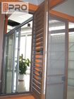 Het horizontale Openslaande raam van het Aluminiumkader, Dubbele Comité Franse het openslaande raamprijs van het Openslaande ramenaluminium