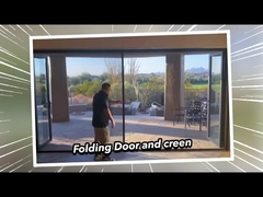 2 mm aluminium dubbele beglazing Premium weerbestendige glazen schuifdeuren 2.1m hoogte