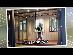 2 mm aluminium dubbele beglazing Premium weerbestendige glazen schuifdeuren 2.1m hoogte