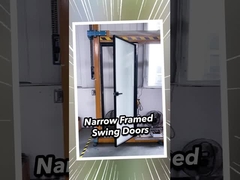 2 mm aluminium dubbele beglazing Premium weerbestendige glazen schuifdeuren 2.1m hoogte