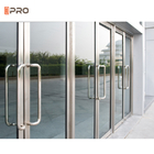 Aangepaste grootte openslaande patio swing deuren aluminium frame dubbel glas voor