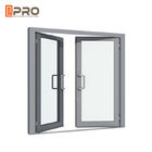 Het Geluid en de Hitteopenslaande raam van het Isolatie het grijze aluminium van Grey Modern Aluminum Casement Windows