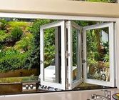 Glijdend het Glasvenster van het huisaluminium/Onverbrekelijke Vouwende Schuifdeuren die het glazen venster vouwen die van het vensterscherm vouwen vouwen