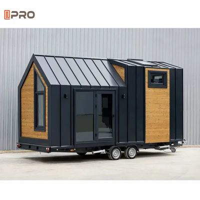 Afneembare container Kleine prefab huis trailer Moderne outdoor camping Gezellig huis op wielen