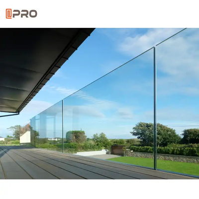 316 Railing Clamp Spigots Frameless Glass Balustrade U Channel System zwembad handrail